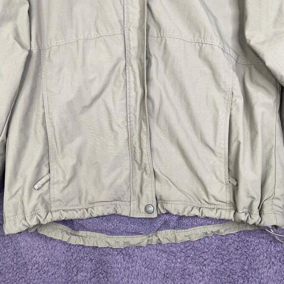 LL Bean Women’s Jacket Warm Fleece Lined Coat Zip Pockets Medium Casual - Picture 3 of 11